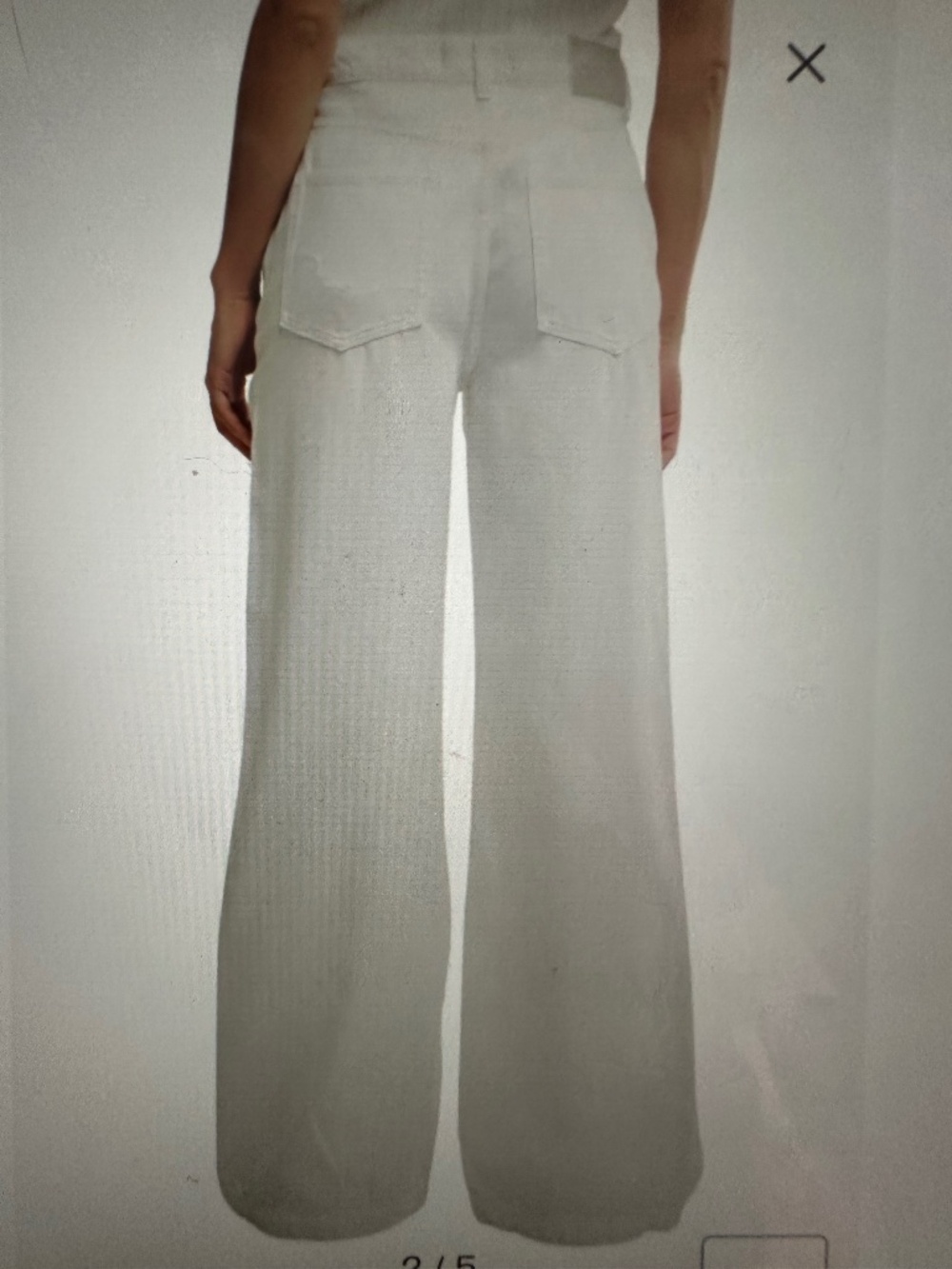 Free People’s We The Free Stride Wide Leg lightly Distressed denim,NWOT